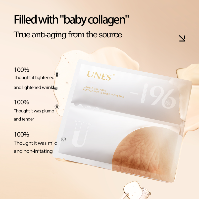 UNES Double Collagen Peptide Freeze-Dried Mask & Firming Essence