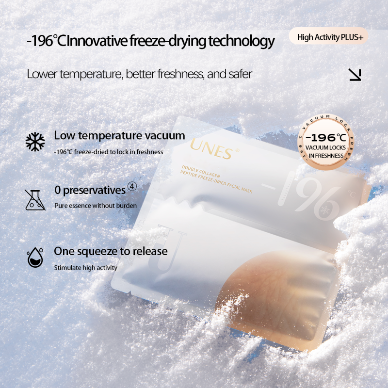 UNES Double Collagen Peptide Freeze-Dried Mask & Firming Essence