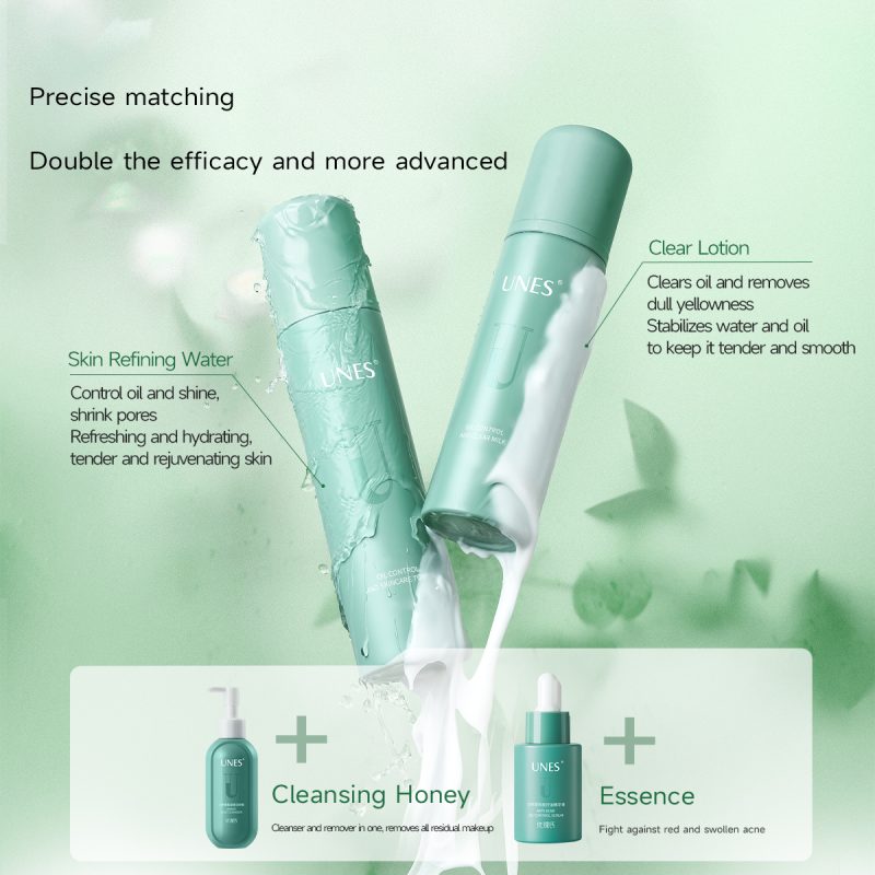UNES OIL CONTROL AND SKINCARE TONER and CLEAR MILK SET