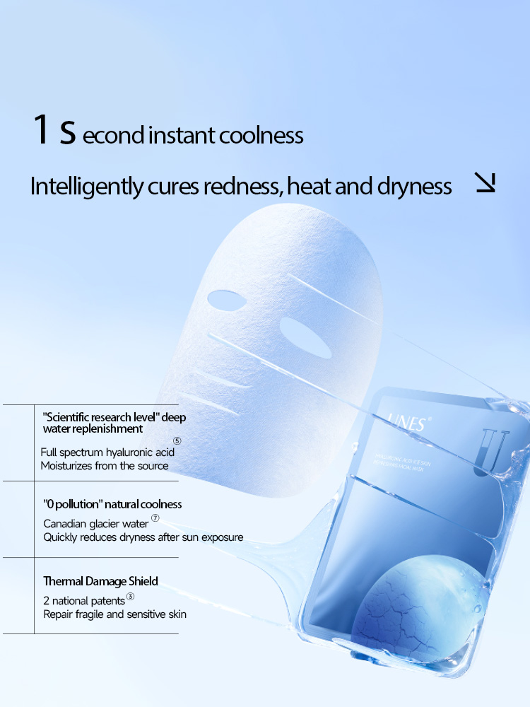 UNES Hyaluronic Acid Ice Skin Refreshing Mask