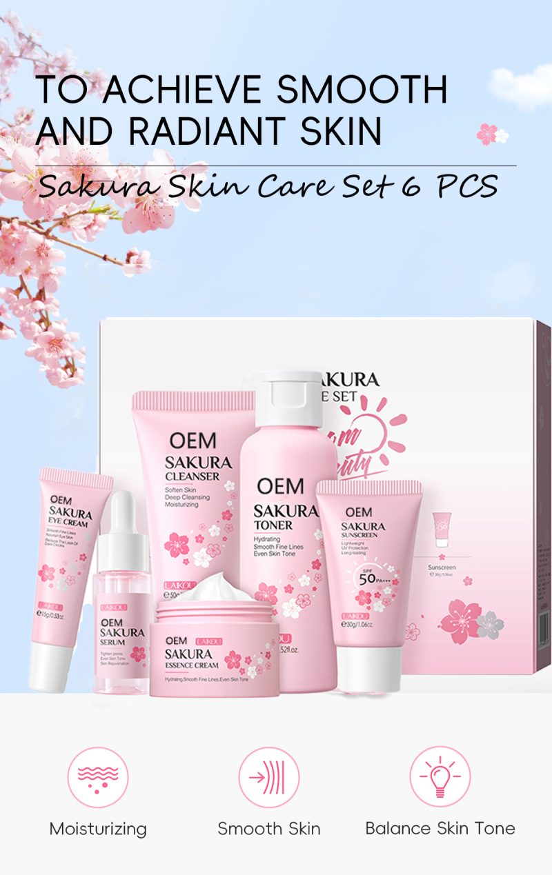 SEYE Sakura 6-piece face care set