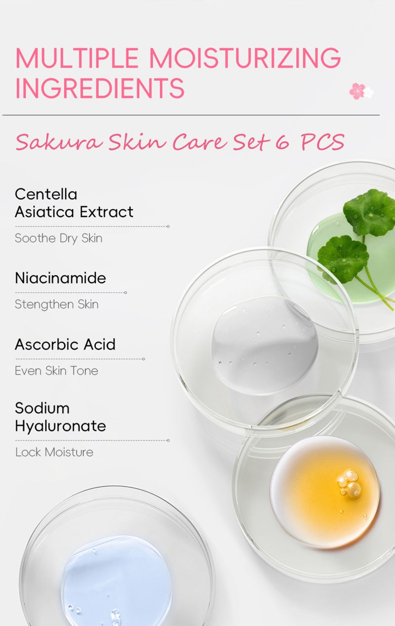 SEYE Sakura 6-piece face care set