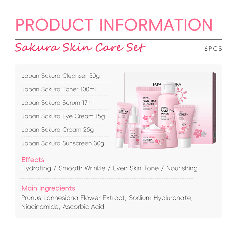 SEYE Sakura 6-piece face care set